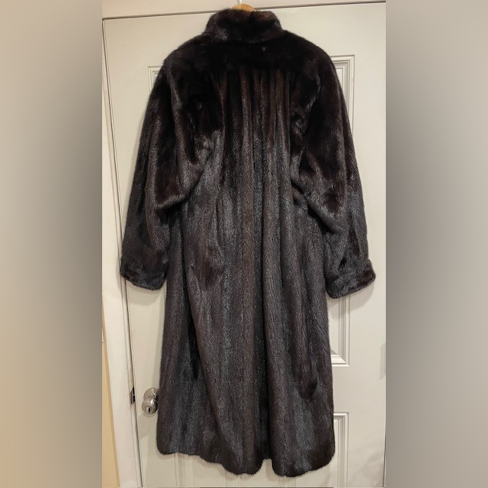 Vintage 1980s Real Fur Long Coat